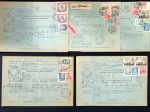 1928-30 Five Bulletin d'éxpedition cards addressed to USA