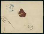Stamp of Romania 1868 18b carmine-rose, close to large margins, on wrapper from Bârlad to Galatz tied by blue "GÊRLAD" cds