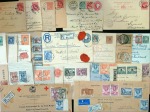 British Empire: 1893 -1972 Group of 53 covers/postal stationery all addressed to Switzerland