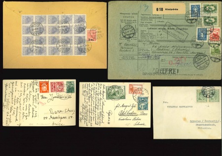 Stamp of Large Lots and Collections Baltics: 1919-58 Group of 44 covers from Estonia, Latvia
