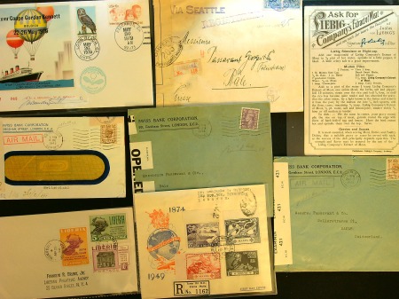 Stamp of Large Lots and Collections All World: 1905-79 Postal history (115 items), mainly Malaysia, Nigeria, Y.A.R., Persia, Bhutan