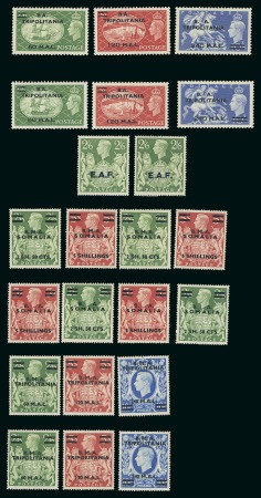 Stamp of Large Lots and Collections British Occupation of Italian Colonies: 1943-51 Lot of high values 