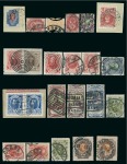 1879-1915 Russia used in POLAND, selection on 6 stockcards