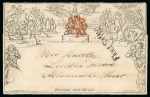1840 (May 6) 1d Mulready letter sheet dated used on the first day of use