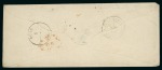 1857-61. Two covers to France bearing well margined