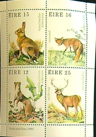 Stamp of Large Lots and Collections IRELAND - COMMEMORATIVES: 1980 Fauna and Flora miniature