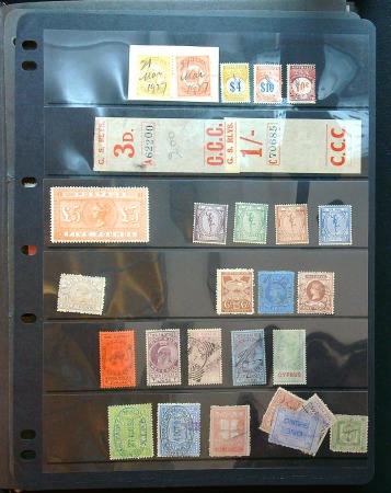 Stamp of Large Lots and Collections IRELAND - REVENUES: Attractive and mixed assembly housed