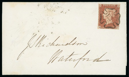 Stamp of Great Britain » 1841 1d Red Portlaw: 1841 1d Red HB, just touched at lower right,