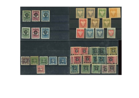 Stamp of Large Lots and Collections Poland: 1918-1944, lot of better items of former consignment