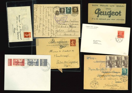 Stamp of Large Lots and Collections Europe: 1910-1960ca. 230 covers and postal stationery