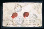 Stamp of Argentina 1874 & 1875 Pair of envelopes incl. 1875 underpaid cover with Italian postage dues