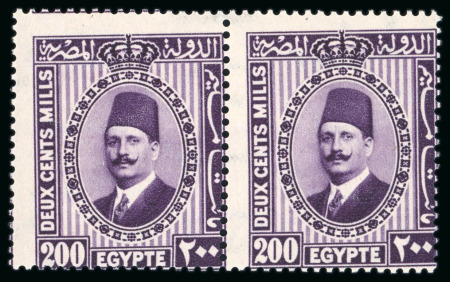 1927-37 Second Portrait Issue 40m, 100m two shades