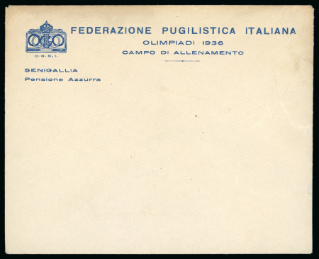 CONI (Italian Olympic Committee) printed envelope for