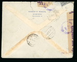 Stamp of Italy » Repubblica Sociale Italiana "Monumenti Distrutti". Due lettere recanti il 3 lire con tariffe diverse per raccomandata espresso