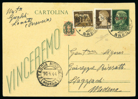 Stamp of Italy » Repubblica Sociale Italiana RSI: Lotto composto da 20 lettere ed interi postali