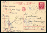 Stamp of Italy » Repubblica Sociale Italiana Intero postale "Imperiale" da 75 c. per la Bulgaria