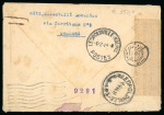 Stamp of Italy » Regno del Sud Unico caso noto di corrispondenza per l'estero prima del 10.1.44