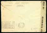 Stamp of Italy » Regno del Sud Lettera del 19.9.44 da Centola via New York per Montevideo