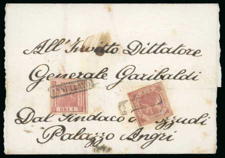 Stamp of Italian States » Naples Corrispondenza molto rara inviata a Giuseppe Garibaldi