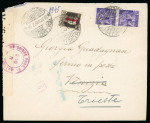 Stamp of Italy » Repubblica Sociale Italiana 1943-45, interessante gruppo di otto lettere