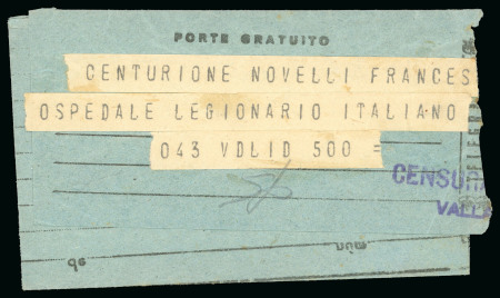 Stamp of Italy » Posta Militare » Guerra di Spagna Telegramma del 19.9.38 per un membro del CTV