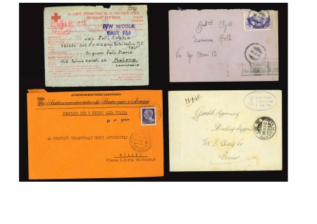 Stamp of Italy » Lotti e Collezioni Misti II Guerra Mondiale - P.M. e Censure: Insieme composto da oltre 100 pezzi