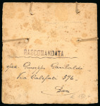 Stamp of Italy » Regno d'Italia Placca di piombo inviata per posta raccomandata