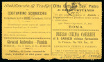 Stamp of Italy » Regno d'Italia » Pubblicitari 1895, biglietto postale pubblicitario da 15 c. su 20