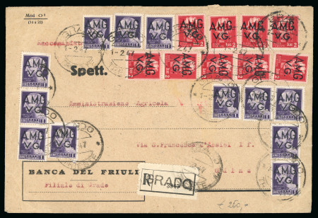 Stamp of Italy » Foreign Occupations of Italian Territories or Under Italian Sovereignty » Allied Military Government - Venezia Giulia 1947 gruppo di 8 lettere /cartoline