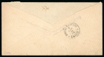 Stamp of Egypt » 1872-75 Penasson 1pi rose-red, lithographic printing, tied on cover from Alexandria to Cairo