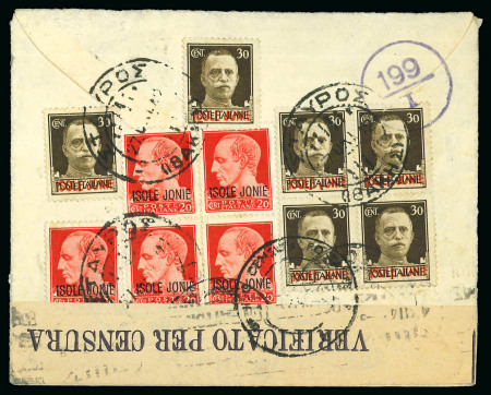 Stamp of Italy » Italian Occupations WWII » Ionian Islands 1941-43 Cancellations collection: assembly comprising 29 covers/cards