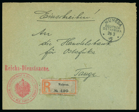 1916 Registered official War Mail cover Mehesa