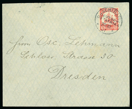 Stamp of Germany » German Colonies » German East Africa 1907 single rate cover sent from "SCHIRATI"