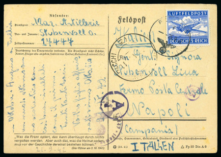 Stamp of Italy » Posta Militare » Seconda Guerra Mondiale 1942-43 La IV Flottiglia MAS sul Mar Nero: Lo straordinario insieme di 21 pezzi
