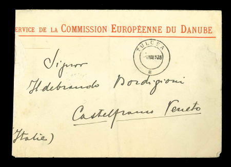 Stamp of Italy » Missions, Post Offices and Postal History Abroad » Romania 1922-27 Group of three covers from members of the Italian Delegation of the International Commission of the Danube