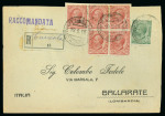 1919-20, interessante e raro insieme composto da quattro lettere da Curzola