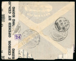 1940 busta inviata ad un membro dell'equipaggio del "Volpi" della Lloyd Triestino rifugiato a Phuket