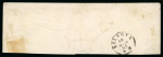 1861, 10 s. piccolo formato, frammento di intero postale spedito da udine il 16 maggio 1863, con affrancatura complementare di 11 soldi 