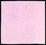 Épreuves de la planche (mise en train), 10c vert et 20c bleu sur papier rose