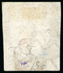 Zürich 6 Rp. schwarz, mit gut sichtbaren senkrechten Unterdrucklinien, Type I, 6. Marke des Bogens