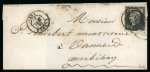 1849, Lettre pour Vannes (Morbihan) affranchissement