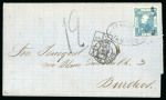 Stamp of Mexico 1873 (Apr 27) Entire from Tampico to Bordeaux, France, with 1872 no wmk 12c with Tampico district overprint 