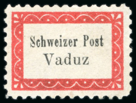Stamp of Liechtenstein 1918 Liechtenstein Botenpost Vaduz - Sevelen 2 x mint hinge remainder, 