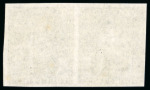Stamp of Barbados Barbados 1875 1/2d, 3d and 4d Britannia issue Perkins & Bacon plate proofs in black in horizontal pairs