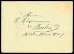 Stamp of Cyprus » Queen Victoria Keyplate Issues 1901 (Sep 13) Envelope from Larnaca to German franked on the reverse with pair of 1894-96 1pi