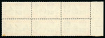 1938-53 2s6d Black & Deep Carmine perf.13 showing variety "Davit flaw" in mint n.h. left marginal block of six