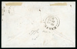 1845 (Sep 20) "Hartley's Racing Calendar Office" printed envelope depicting horse racing at top, franked with 1841 1d red
