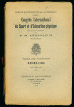 1905 3rd IOC Congress in Brussels: "Congrès International de Sport et d'Education physique..." report by the IOC