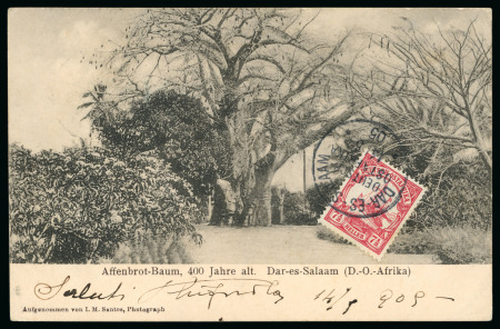 Stamp of Germany » German Colonies » German East Africa 1905 German colonies three items, two German East Africa and one Pacific Island Caroline