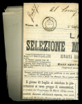 Stamp of Italy » Regno d'Italia 1871, periodico "La Selezione Microscopica" del 8 luglio